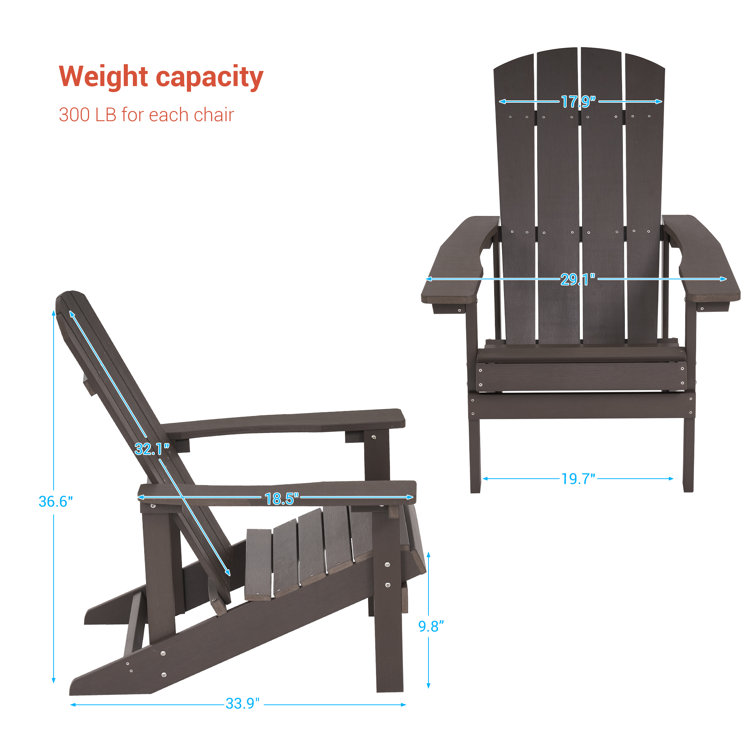 Lightweight plastic best sale adirondack chairs